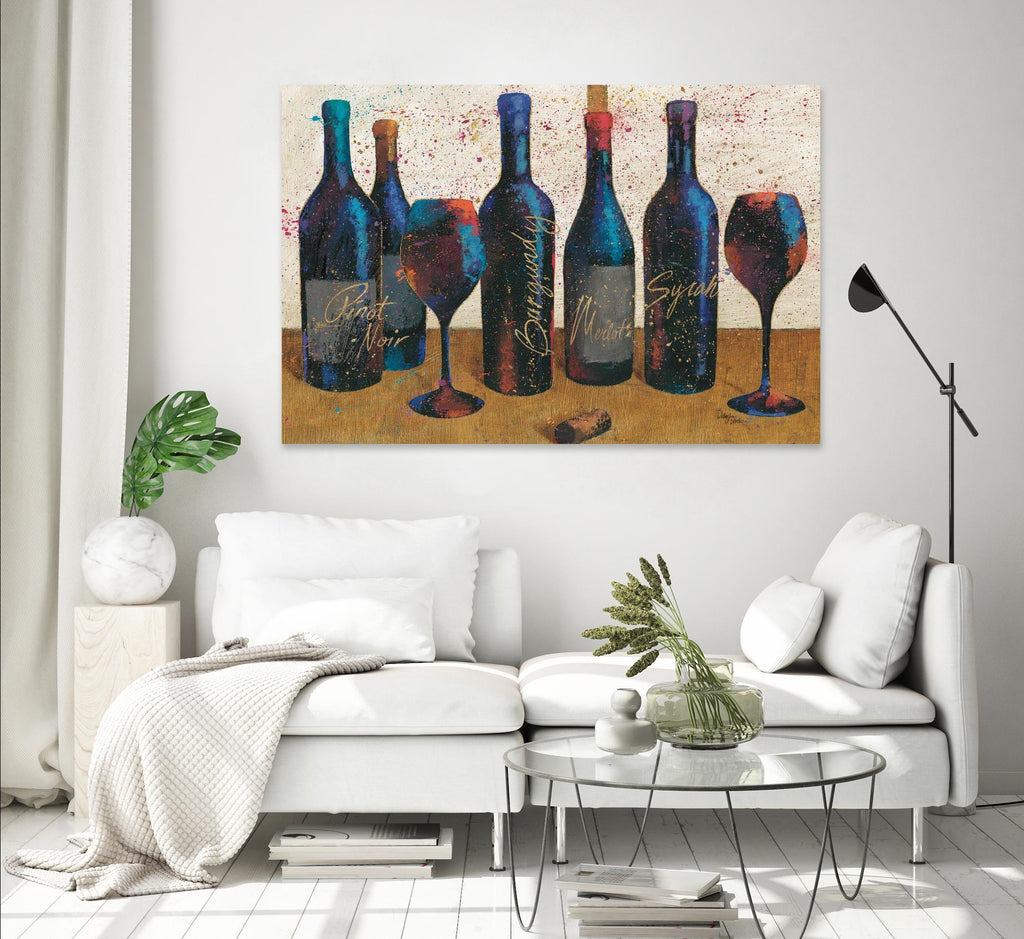 Wine Splash Light I par Wellington Studio sur GIANT ART - bleu fruit-aliment-boisson