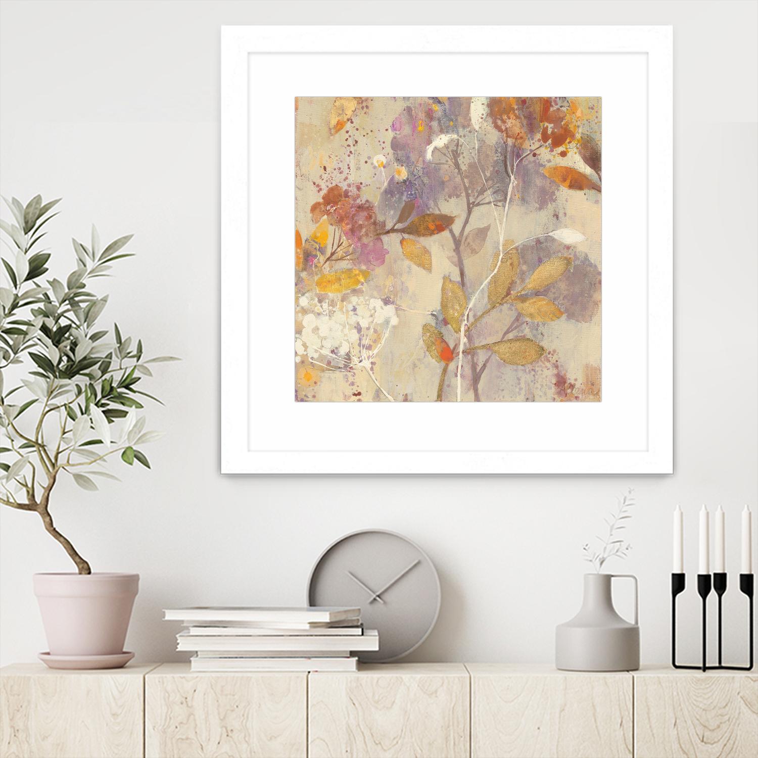 Autumn Botnanicals II by Albena Hristova on GIANT ART - red botany