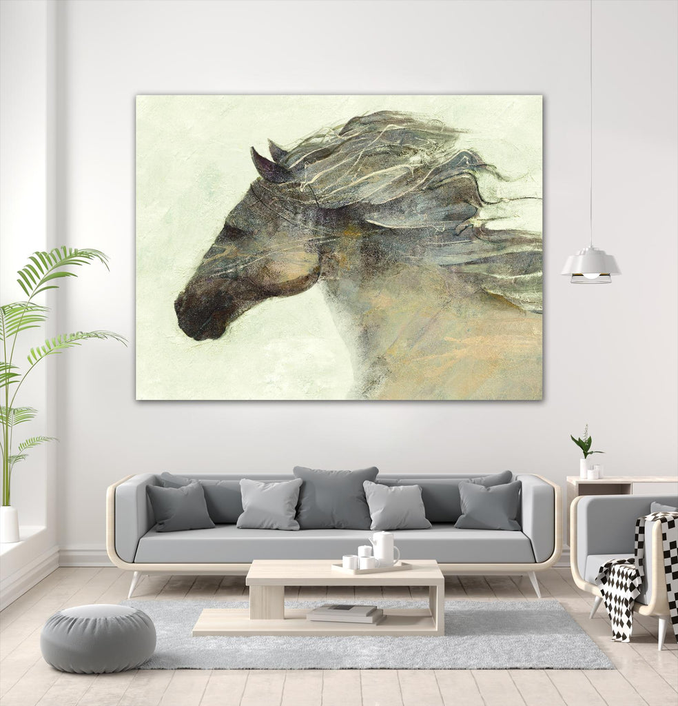 Into the Wind Ivory by Albena Hristova on GIANT ART - grey animals