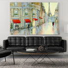 Touring Paris Couple by Julia Purinton on GIANT ART - beige everyday life