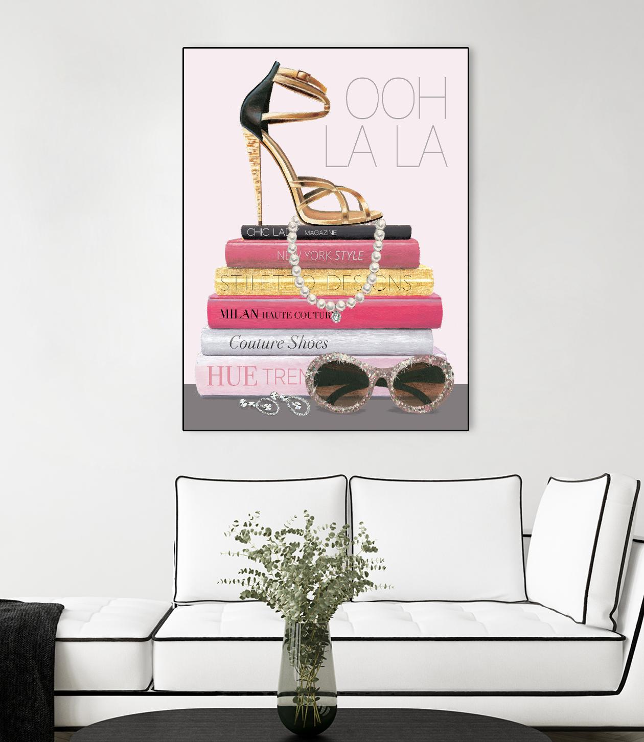 Paris Style I Gold and Black by Marco Fabiano on GIANT ART - grey fashion