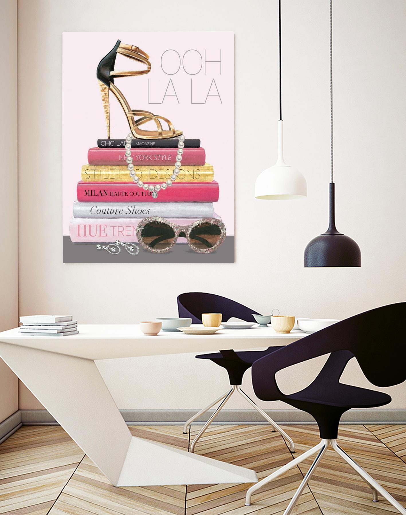 Paris Style I Gold and Black by Marco Fabiano on GIANT ART - grey fashion