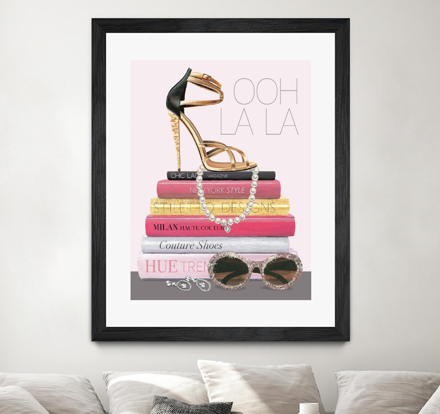 Paris Style I Gold and Black by Marco Fabiano on GIANT ART - grey fashion