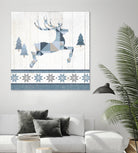 Nordic Geo Lodge Deer III by Portfolio on GIANT ART - white country look