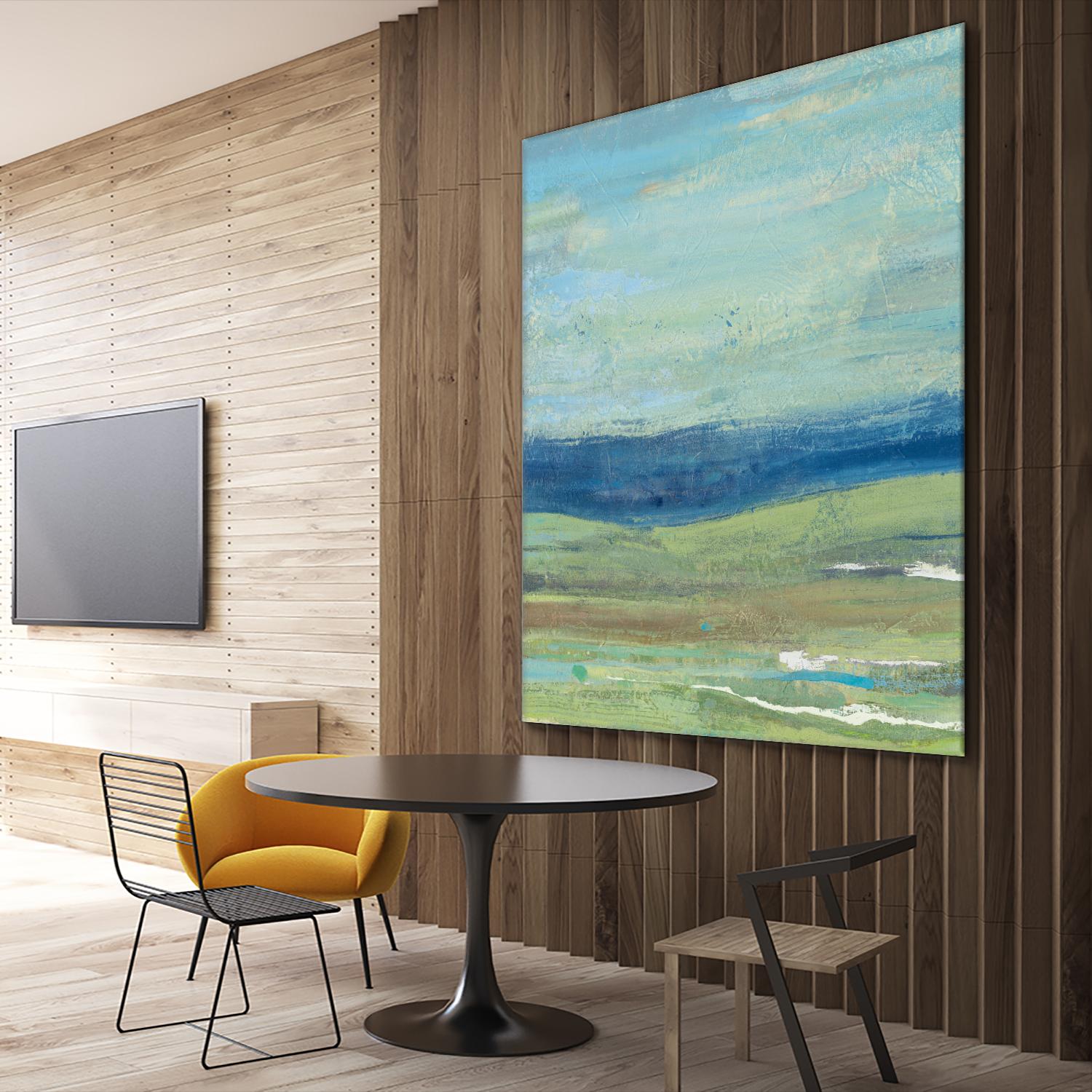 Azure Wave by Albena Hristova on GIANT ART - green sea scene