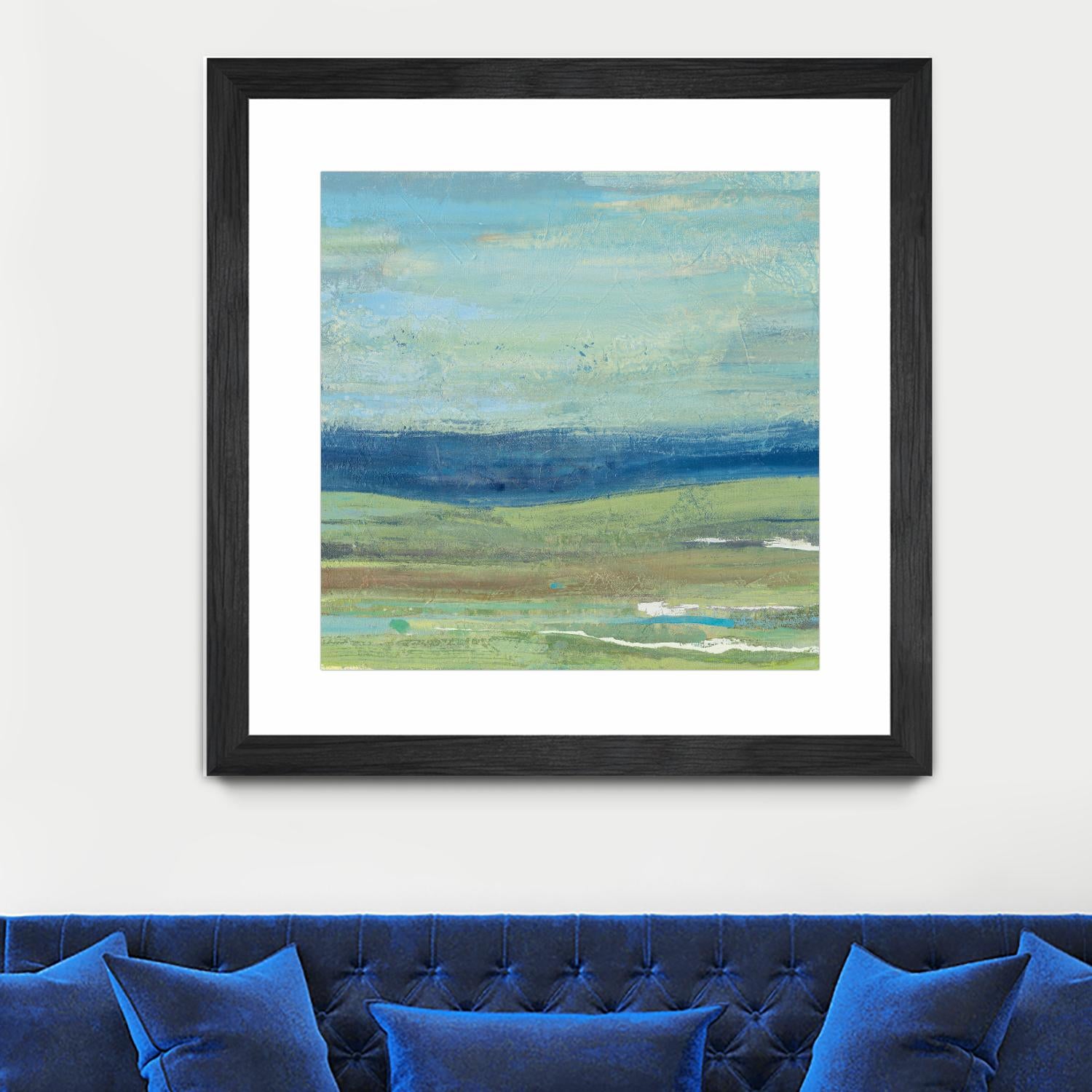 Azure Wave by Albena Hristova on GIANT ART - green sea scene