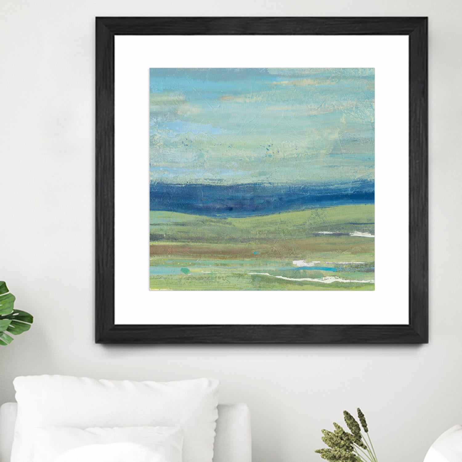 Azure Wave by Albena Hristova on GIANT ART - green sea scene