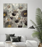 Morning Bloom Greige by Silvia Vassileva on GIANT ART - yellow floral