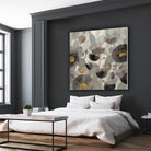 Morning Bloom Greige by Silvia Vassileva on GIANT ART - yellow floral