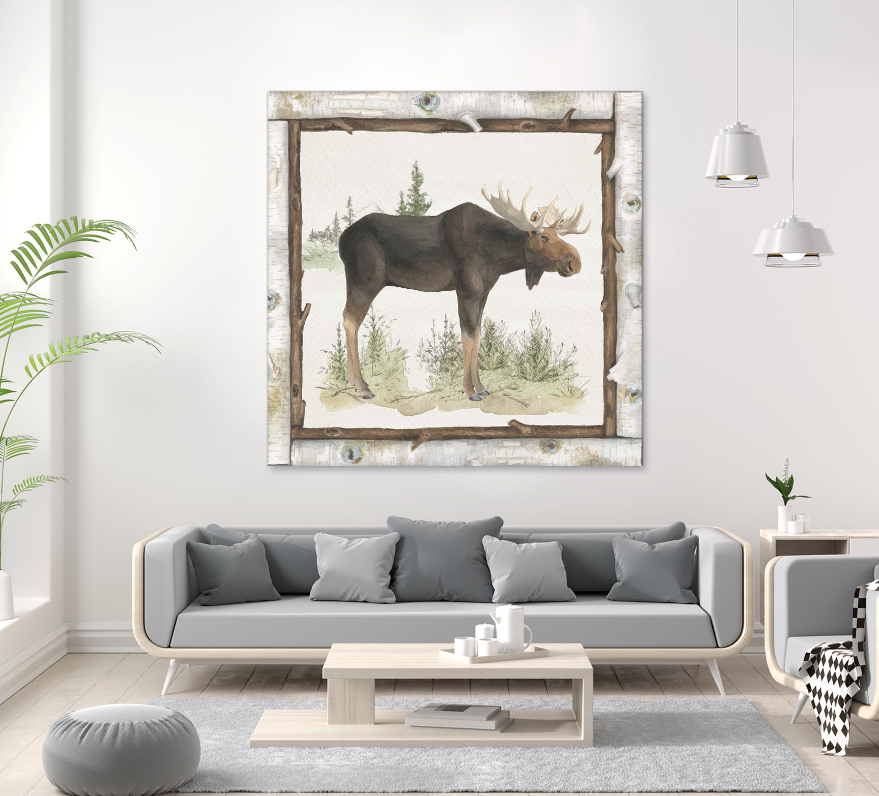 Family Cabin III by Beth Grove on GIANT ART - beige country look