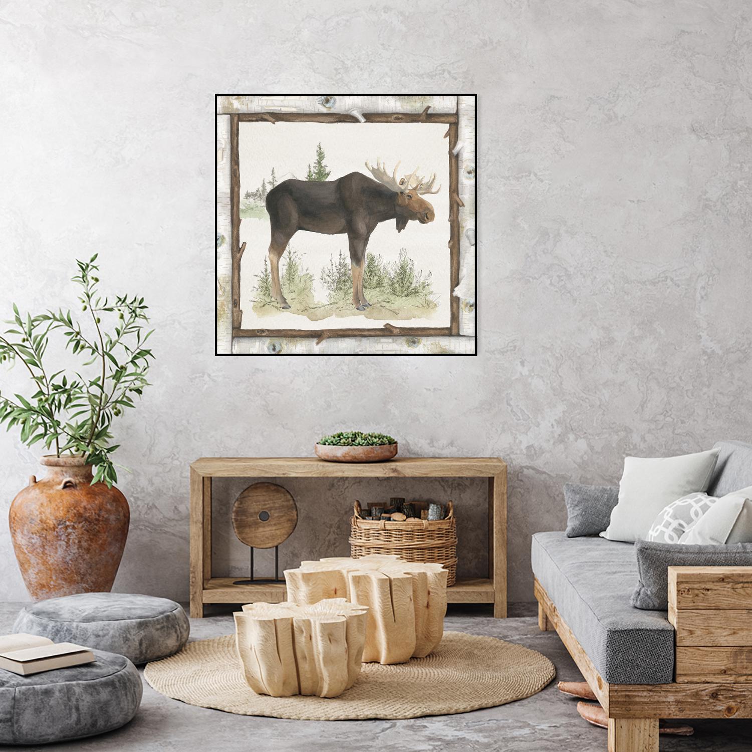 Family Cabin III by Beth Grove on GIANT ART - beige country look