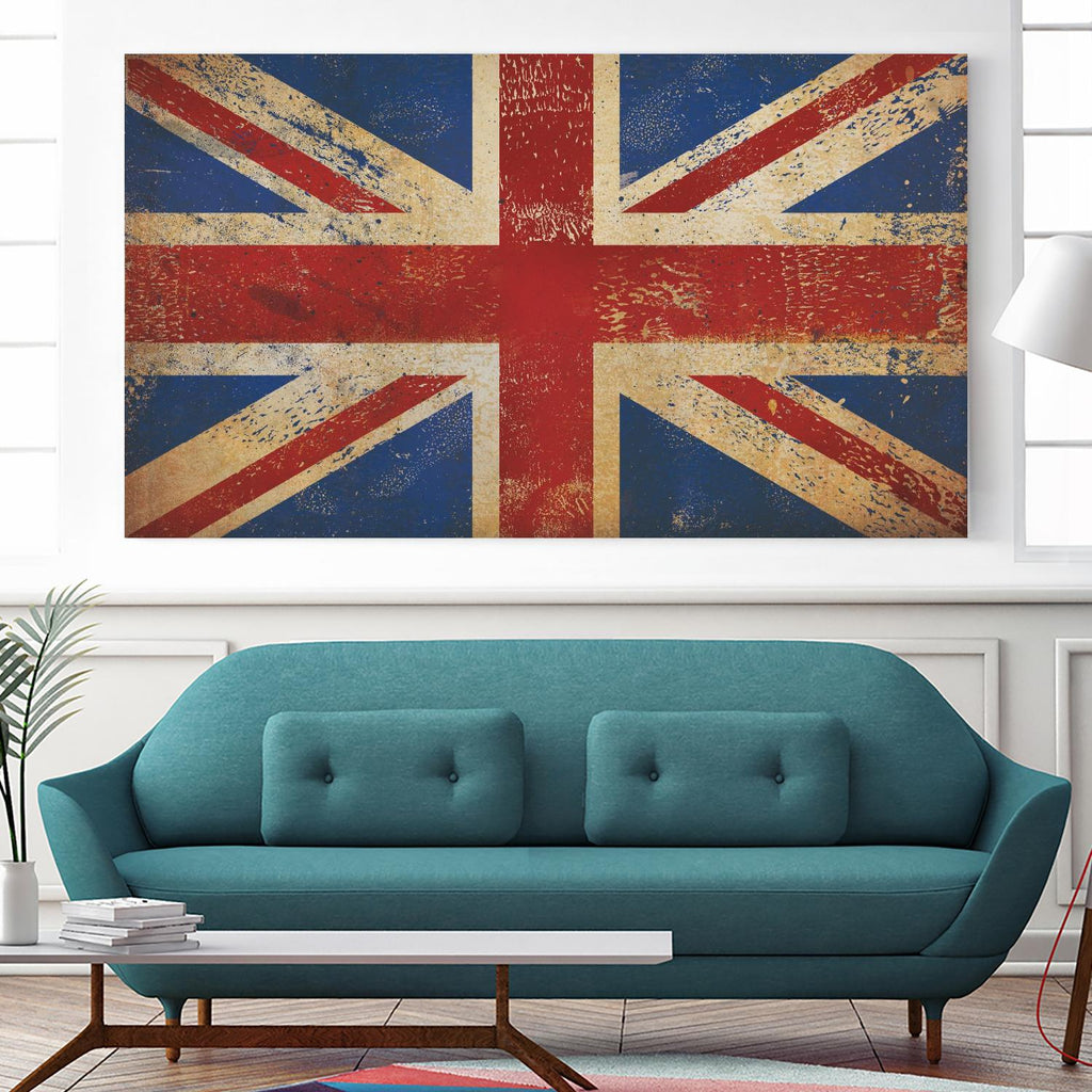 Union Jack by Ryan Fowler on GIANT ART - blue flags