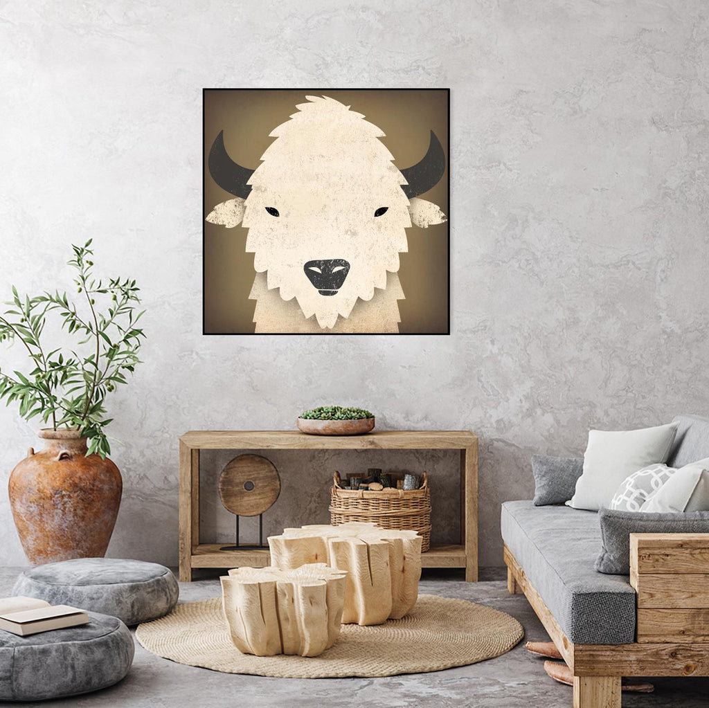 Buffalo I by Ryan Fowler on GIANT ART - brown animals