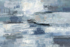 Clear Water Indigo and Gray by Silvia Vassileva on GIANT ART - white abstract