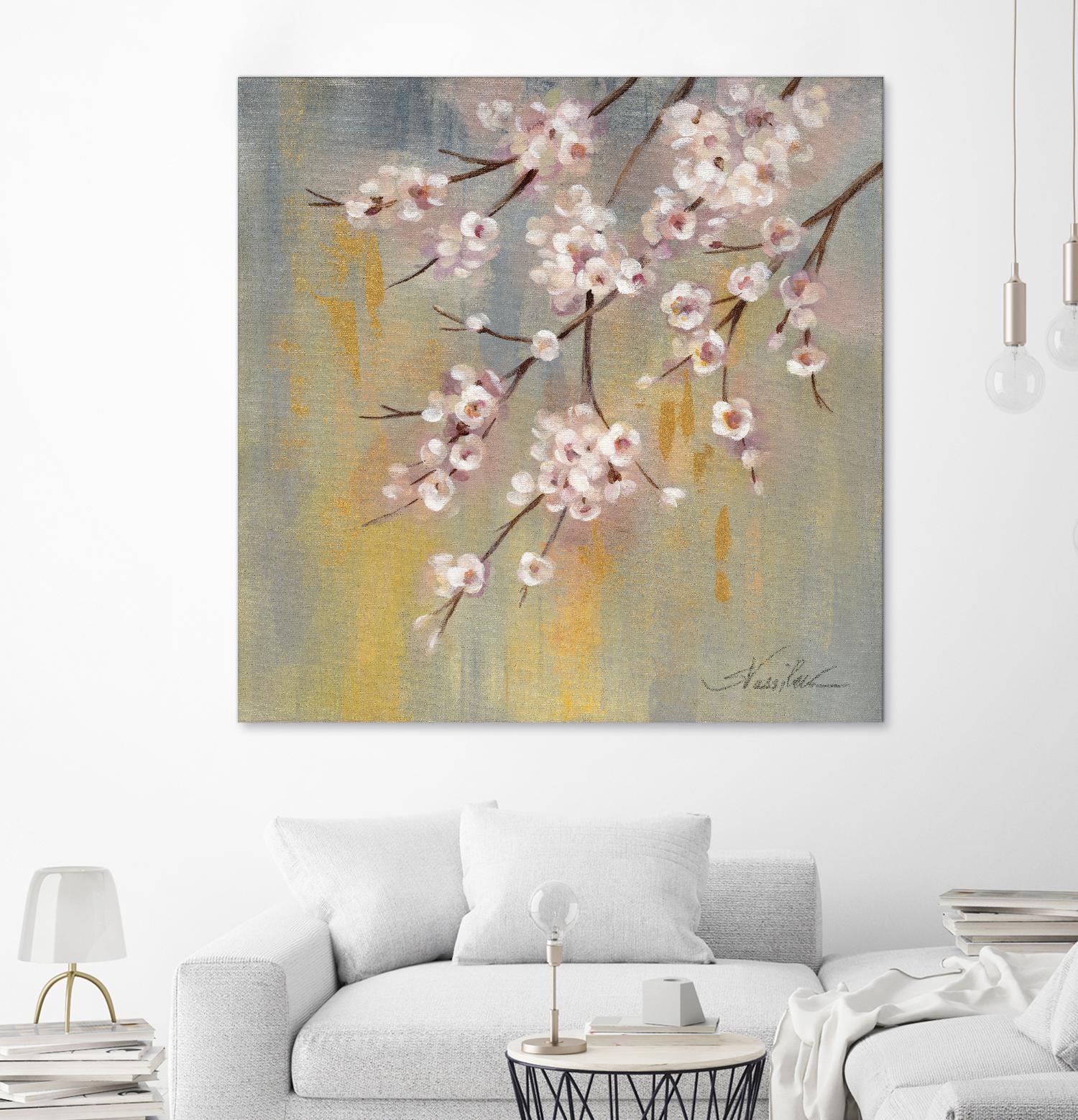 Cherry Cloud I by Silvia Vassileva on GIANT ART - yellow floral