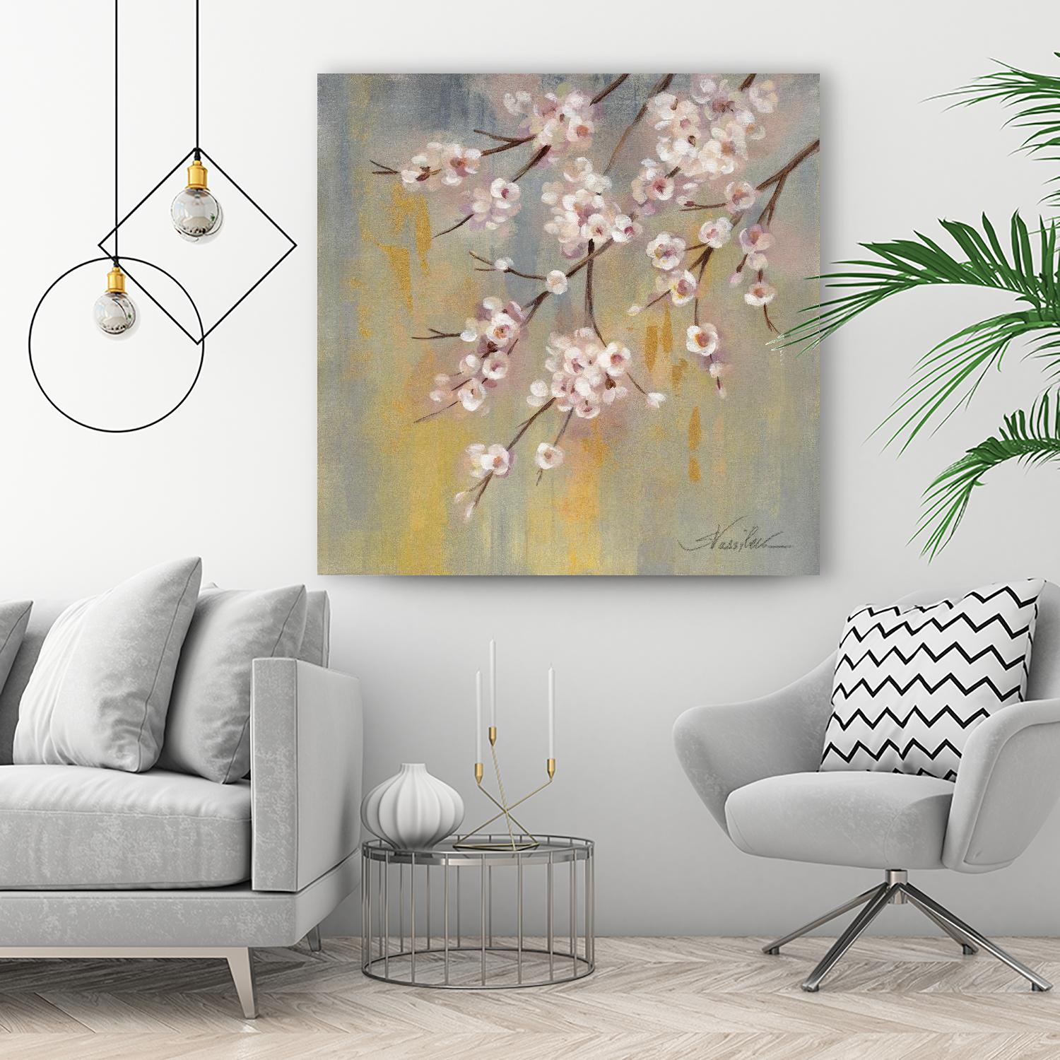 Cherry Cloud I by Silvia Vassileva on GIANT ART - yellow floral