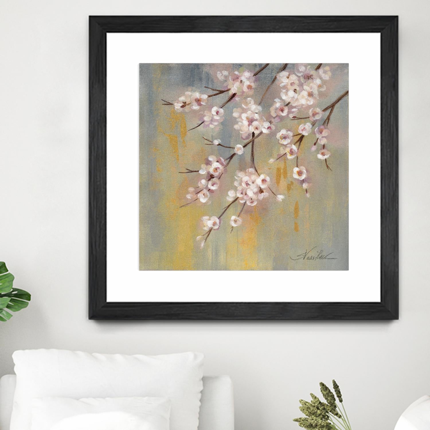 Cherry Cloud I by Silvia Vassileva on GIANT ART - yellow floral