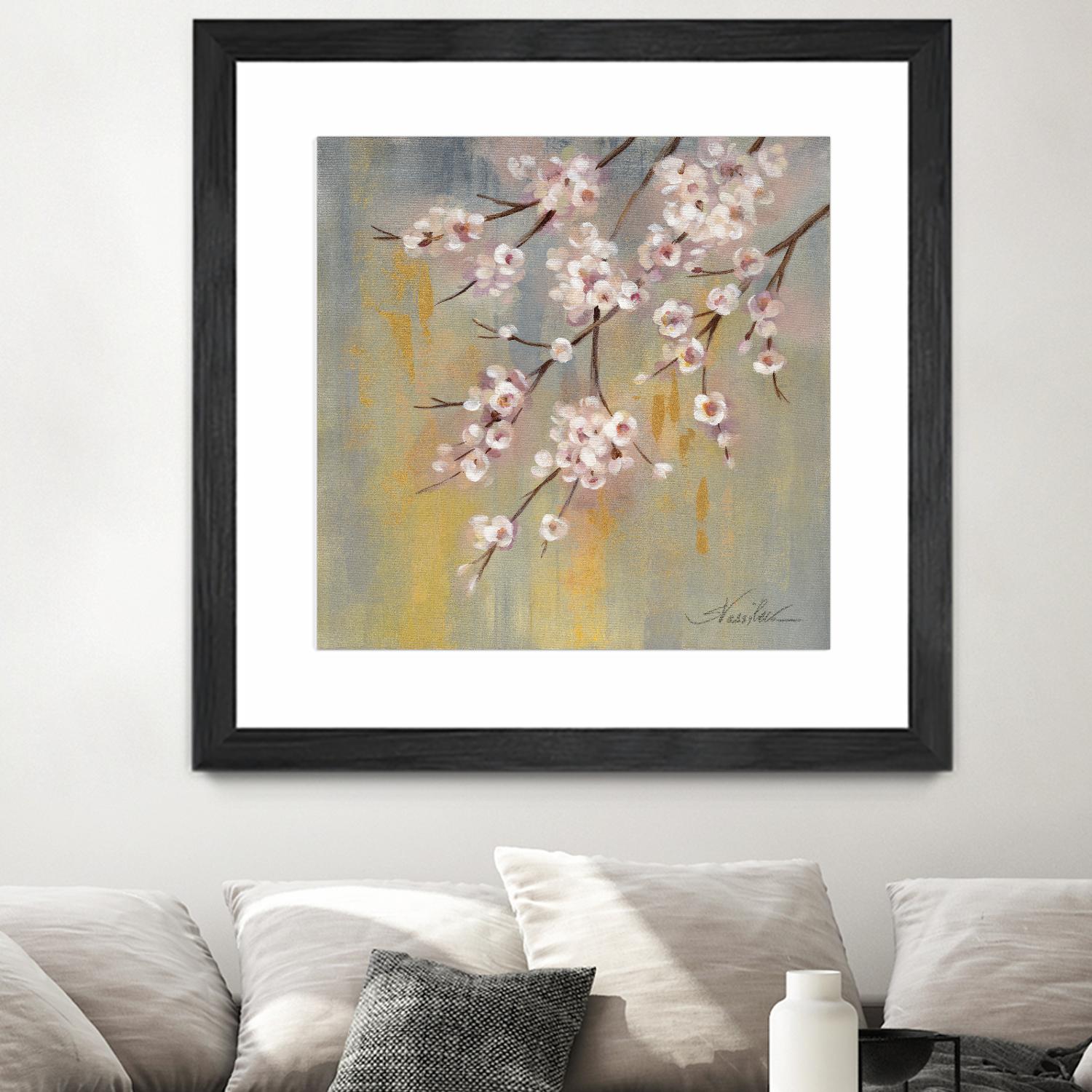 Cherry Cloud I by Silvia Vassileva on GIANT ART - yellow floral