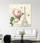 Roses in Paris IV by Katie Pertiet on GIANT ART - beige floral