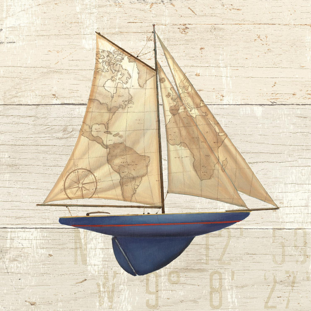 Nautique I by James Wiens on GIANT ART - beige nautical