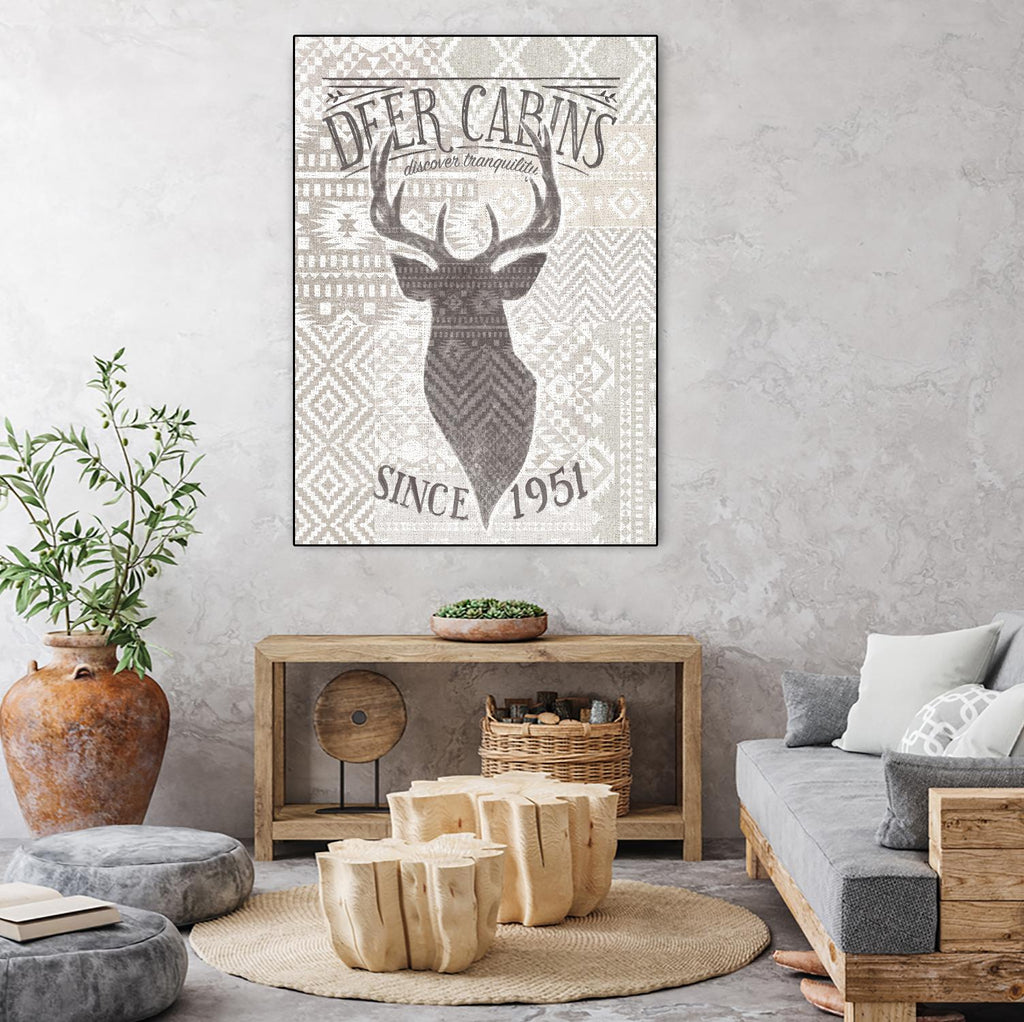 Soft Lodge VI by Janelle Penner on GIANT ART - beige country look