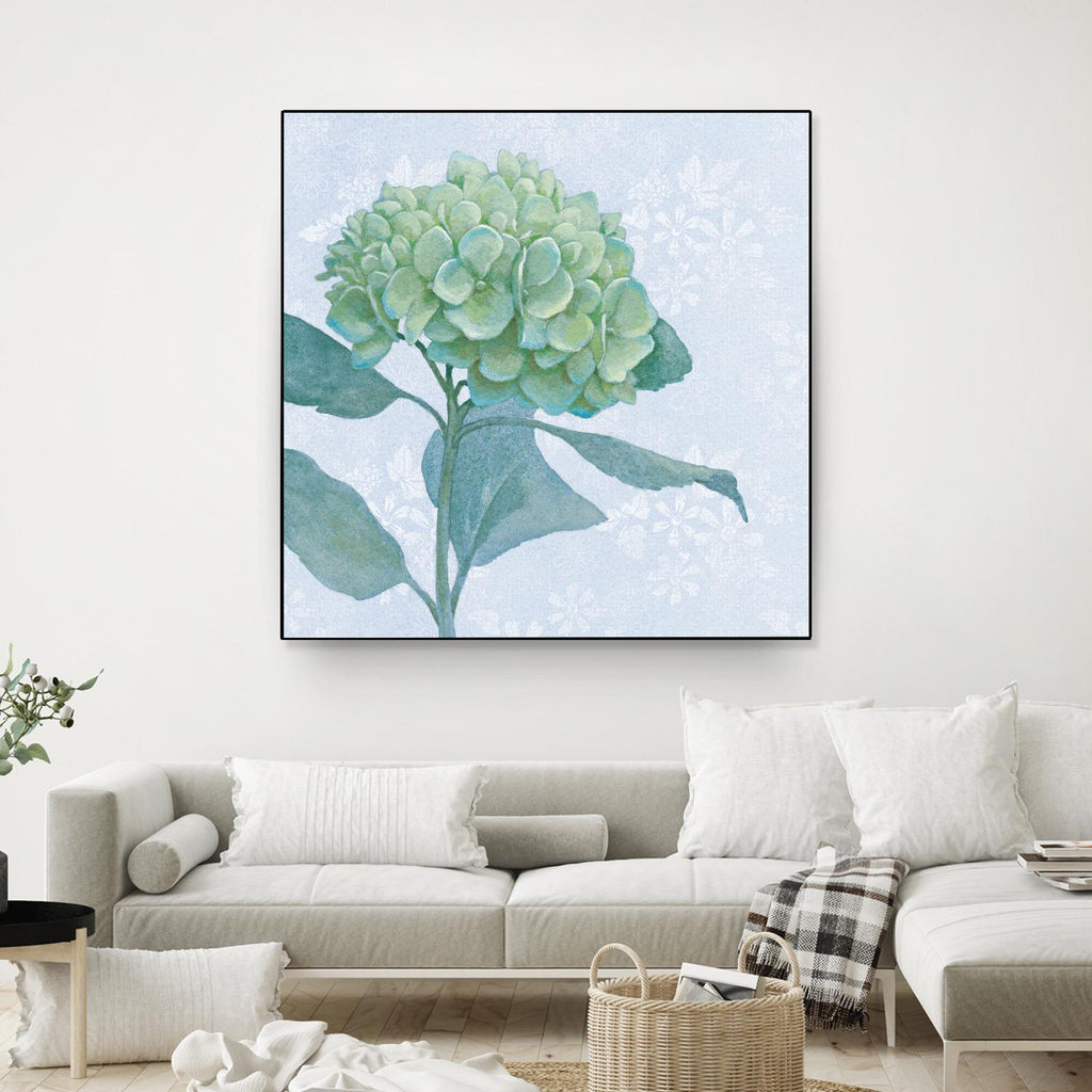 Blue Hydrangea I by Beth Grove on GIANT ART - green floral