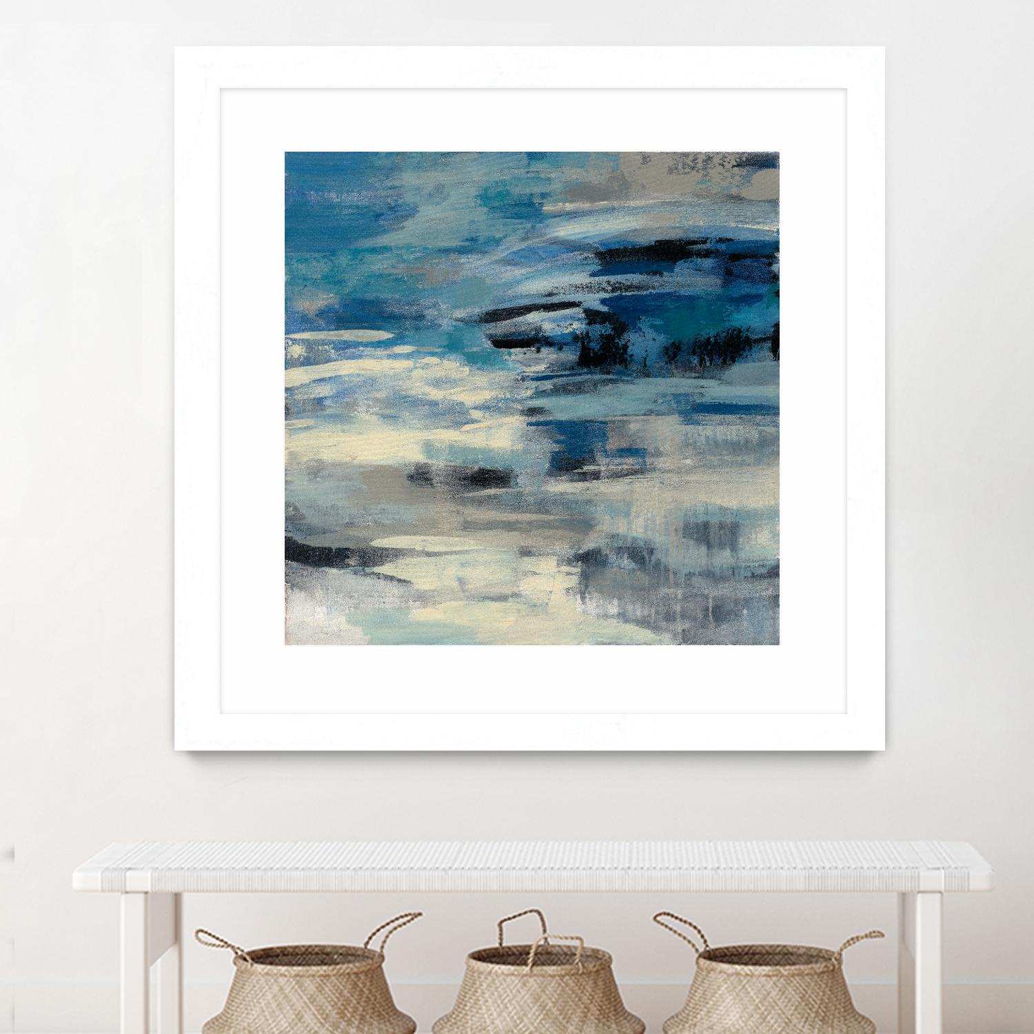 Indigo Wave by Silvia Vassileva on GIANT ART - black abstract