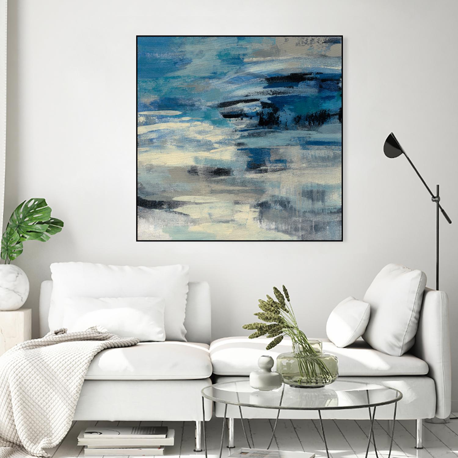 Indigo Wave by Silvia Vassileva on GIANT ART - black abstract