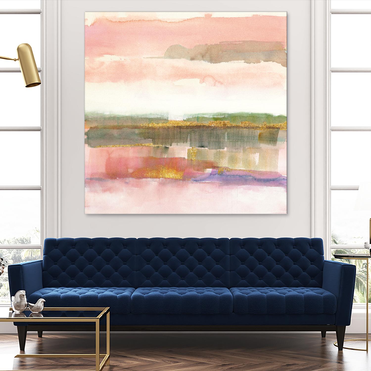 Influence of Line by Mike Schick on GIANT ART - green abstract