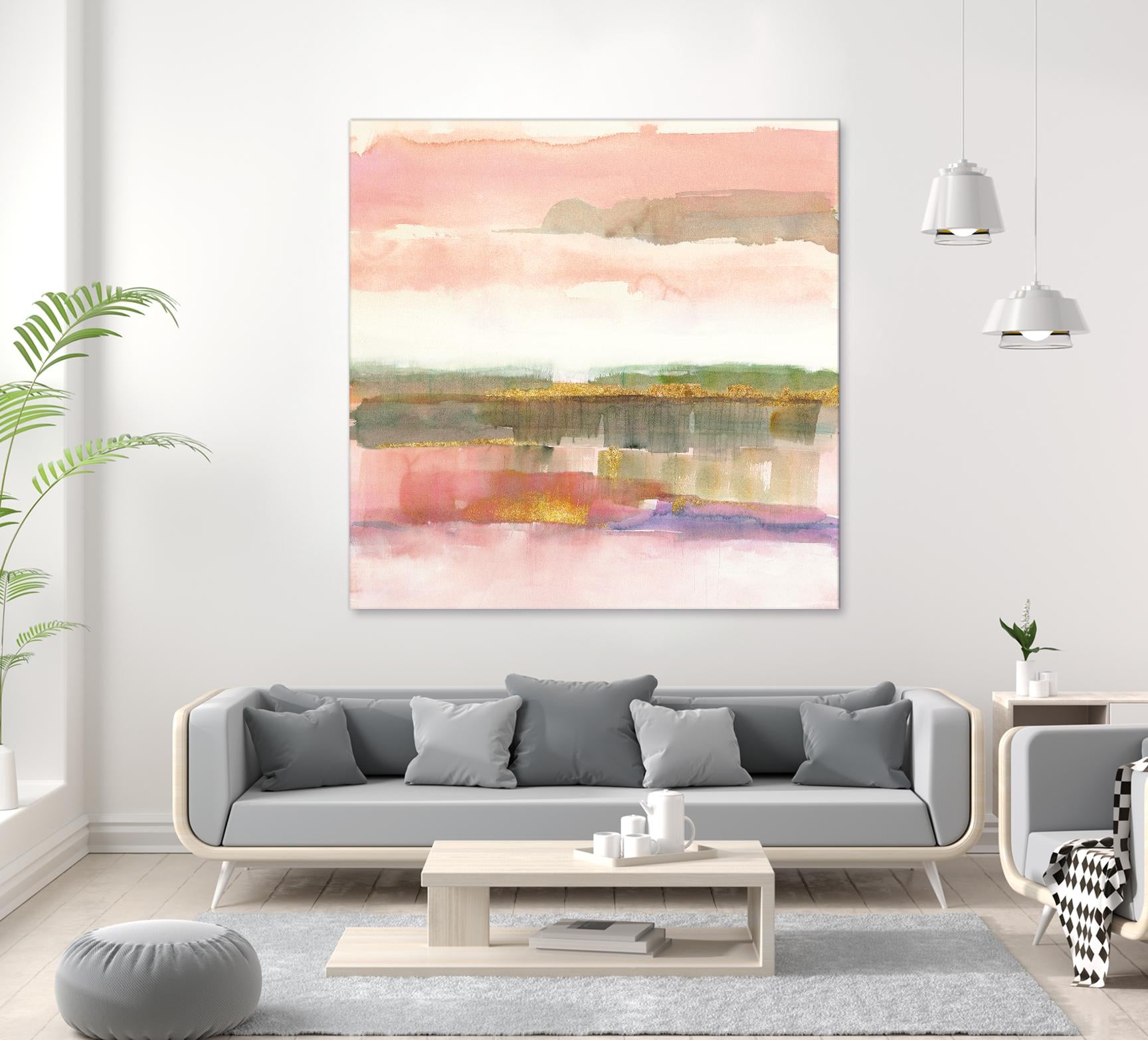 Influence of Line by Mike Schick on GIANT ART - green abstract