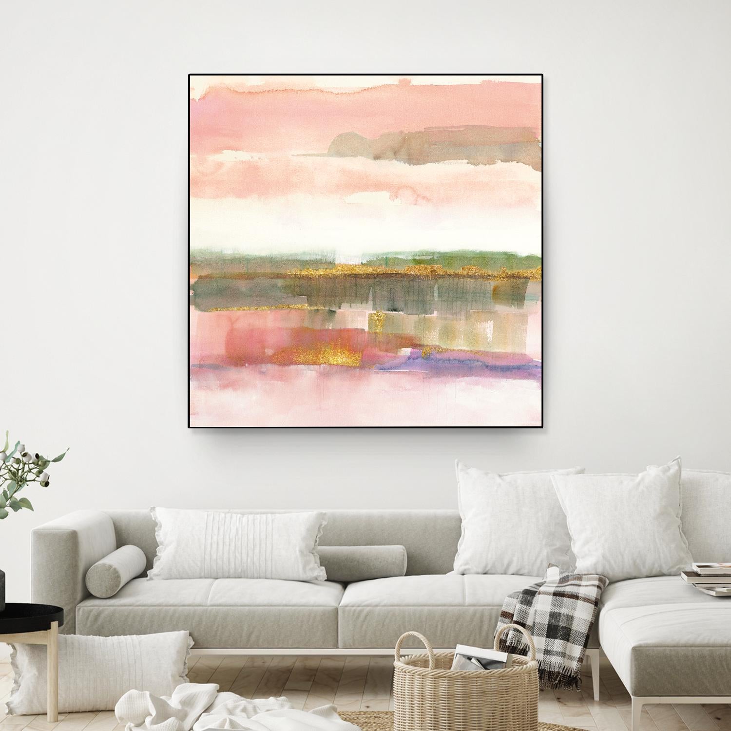 Influence of Line by Mike Schick on GIANT ART - green abstract