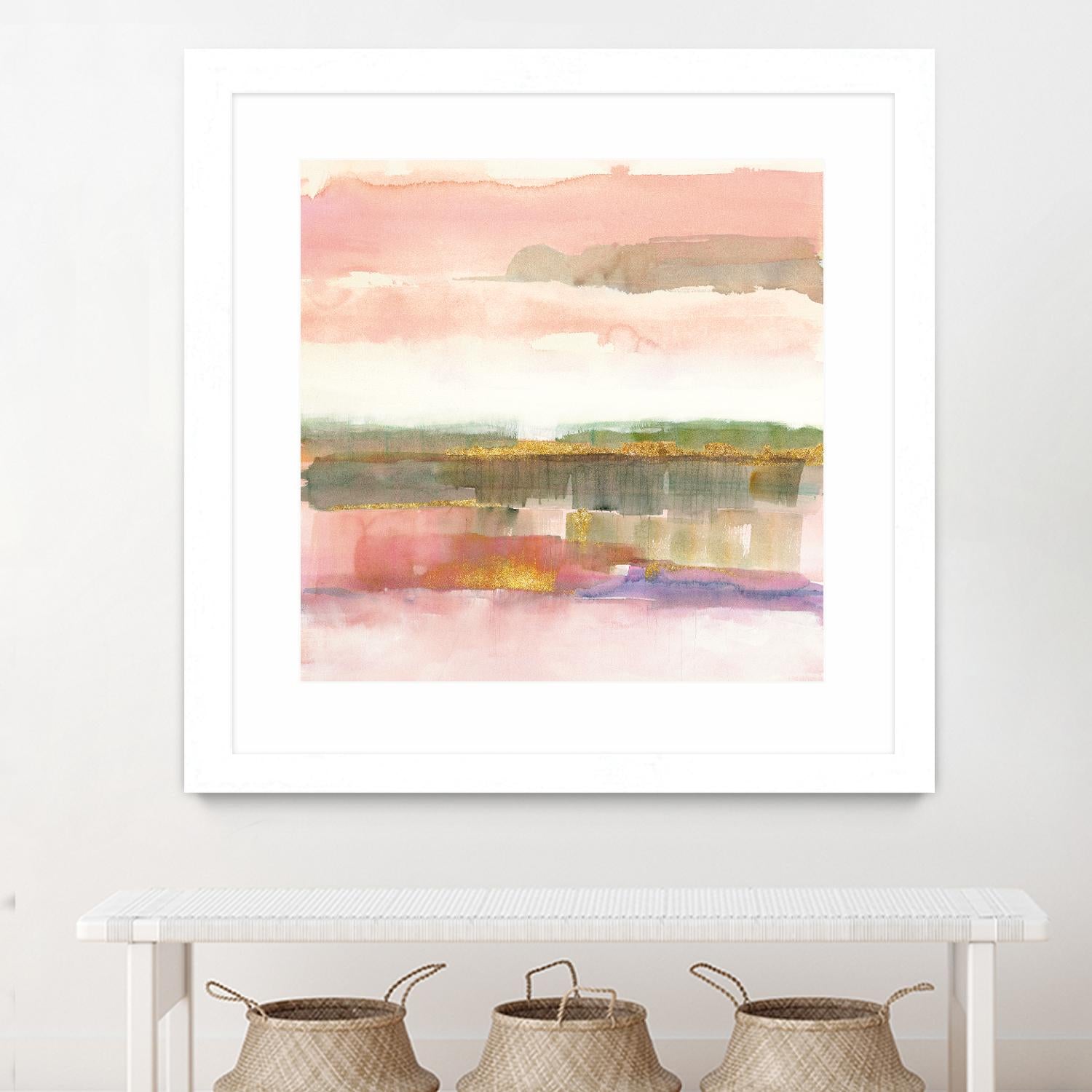 Influence of Line by Mike Schick on GIANT ART - green abstract