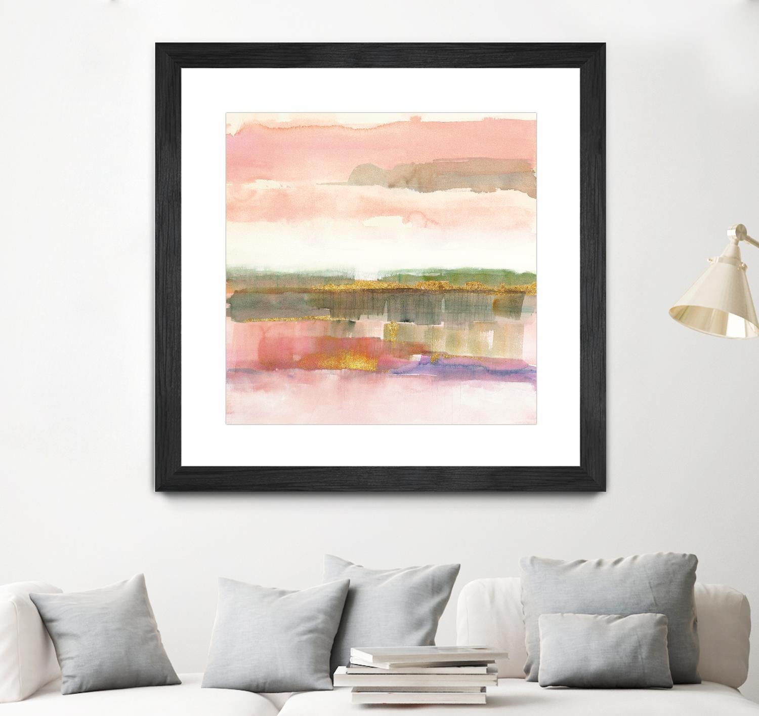 Influence of Line by Mike Schick on GIANT ART - green abstract