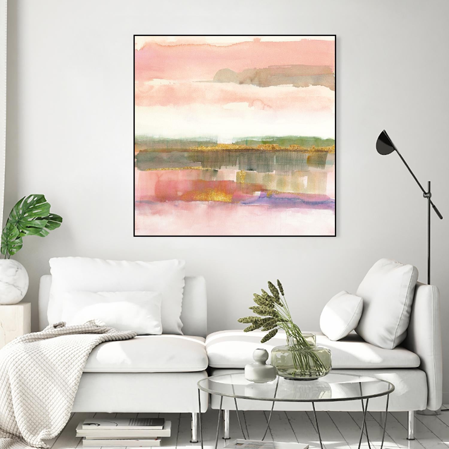 Influence of Line by Mike Schick on GIANT ART - green abstract