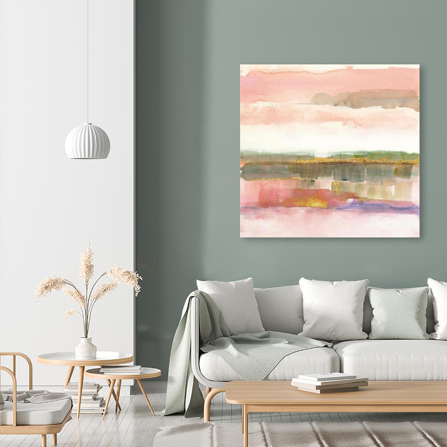 Influence of Line by Mike Schick on GIANT ART - green abstract