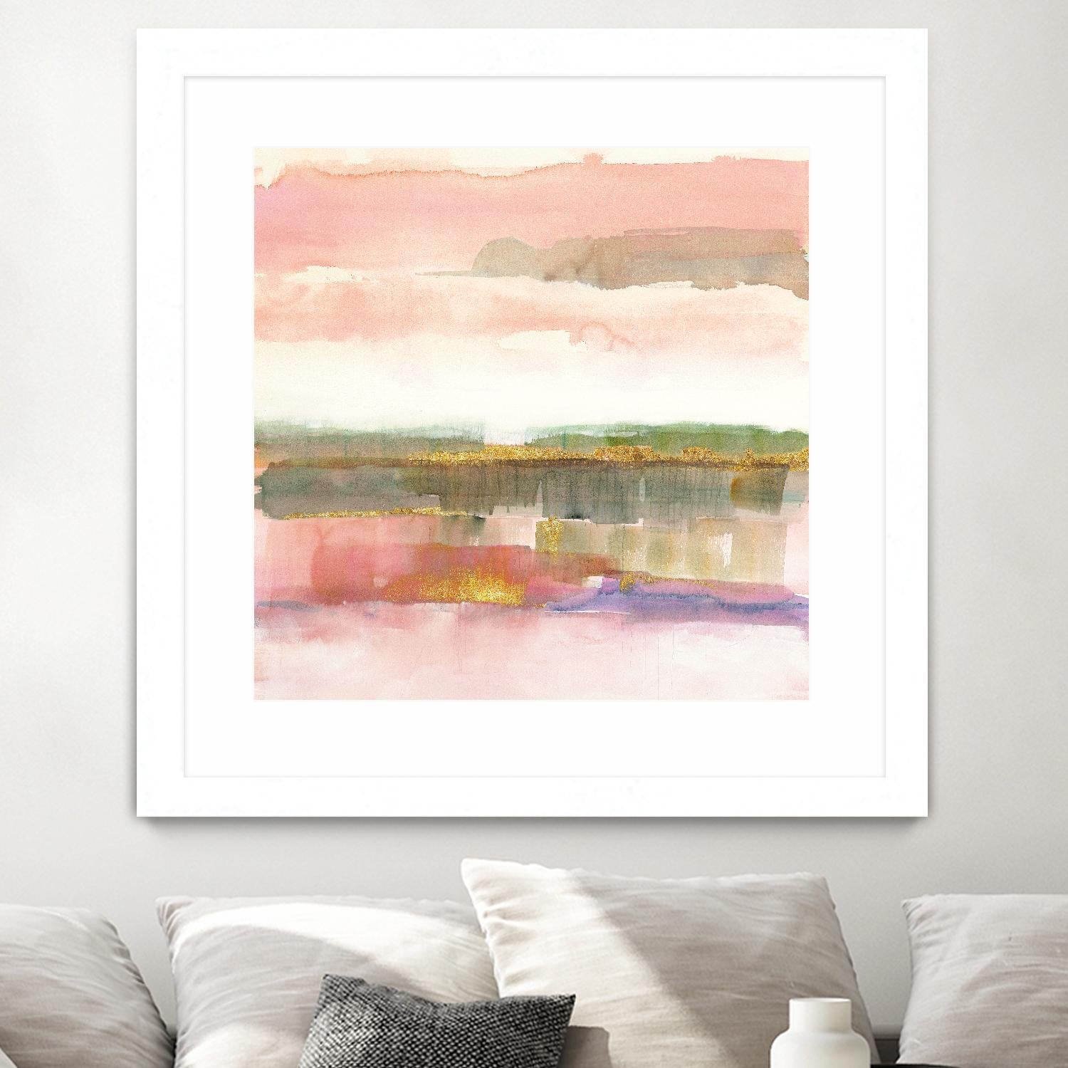 Influence of Line by Mike Schick on GIANT ART - green abstract