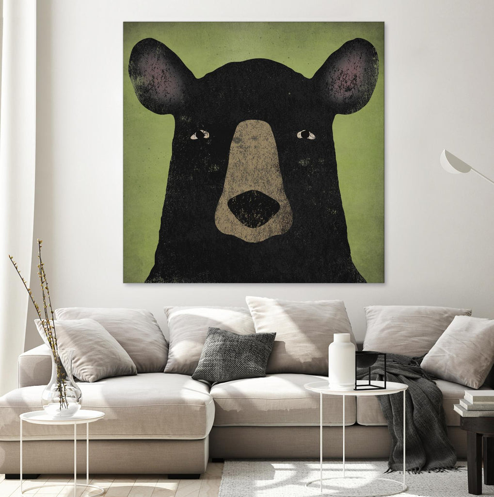 L'ours noir par Ryan Fowler sur GIANT ART - animaux verts