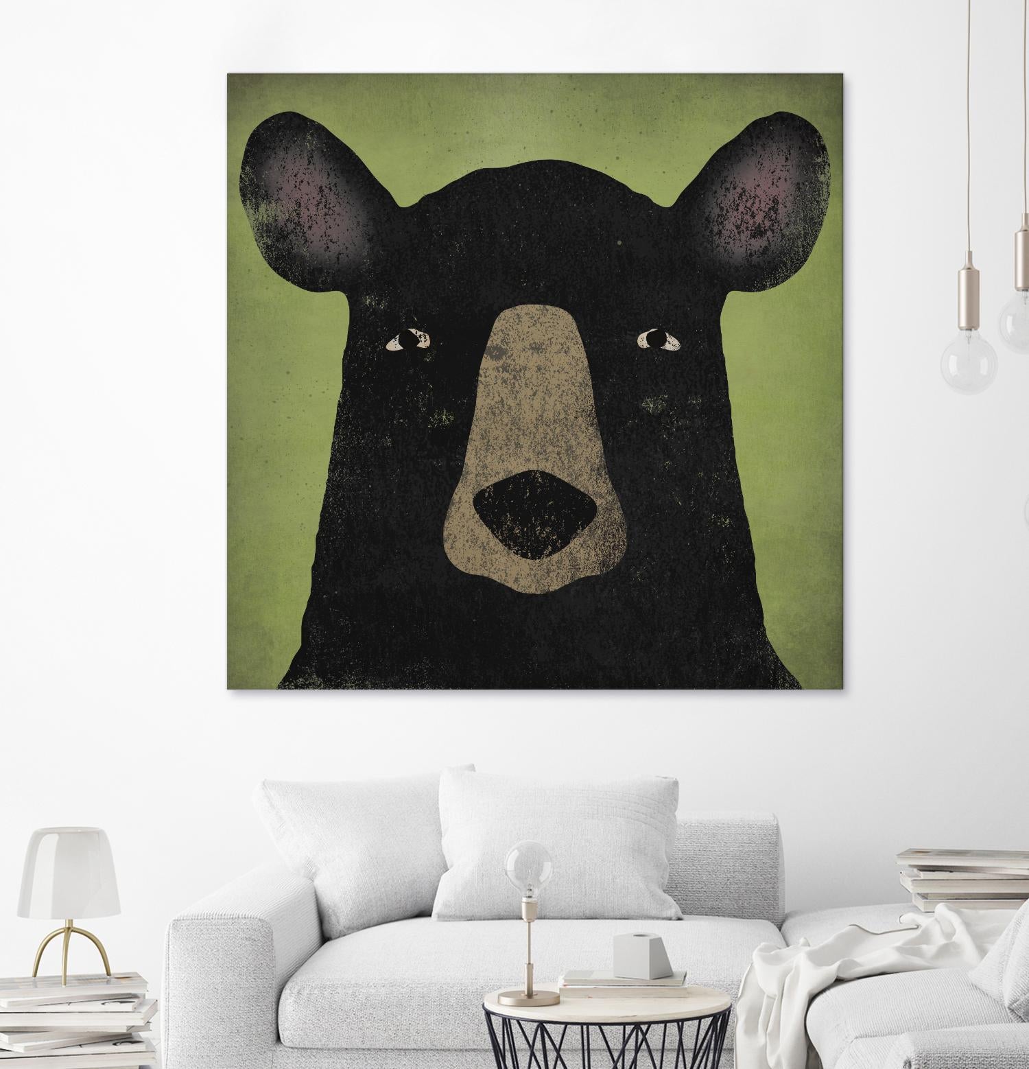 The Black Bear by Ryan Fowler on GIANT ART - green animals