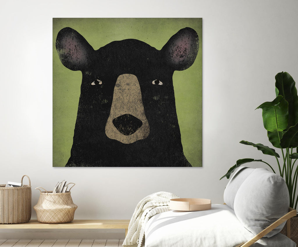 The Black Bear by Ryan Fowler on GIANT ART - green animals