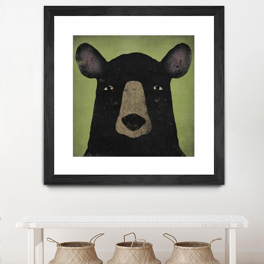 L'ours noir par Ryan Fowler sur GIANT ART - animaux verts