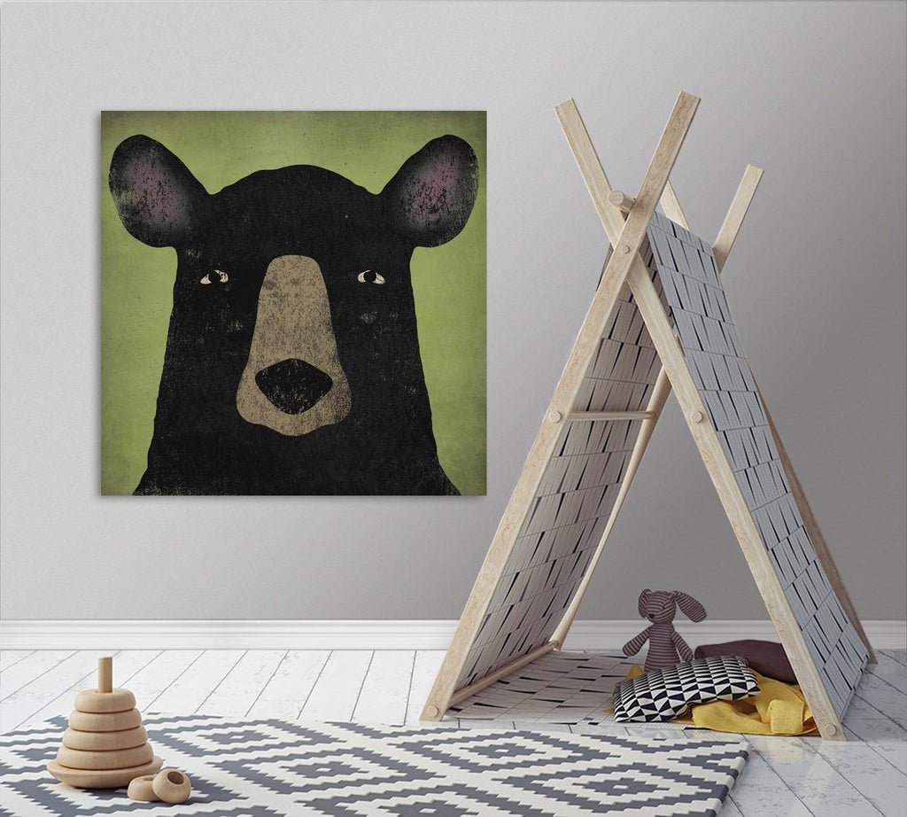 The Black Bear by Ryan Fowler on GIANT ART - green animals