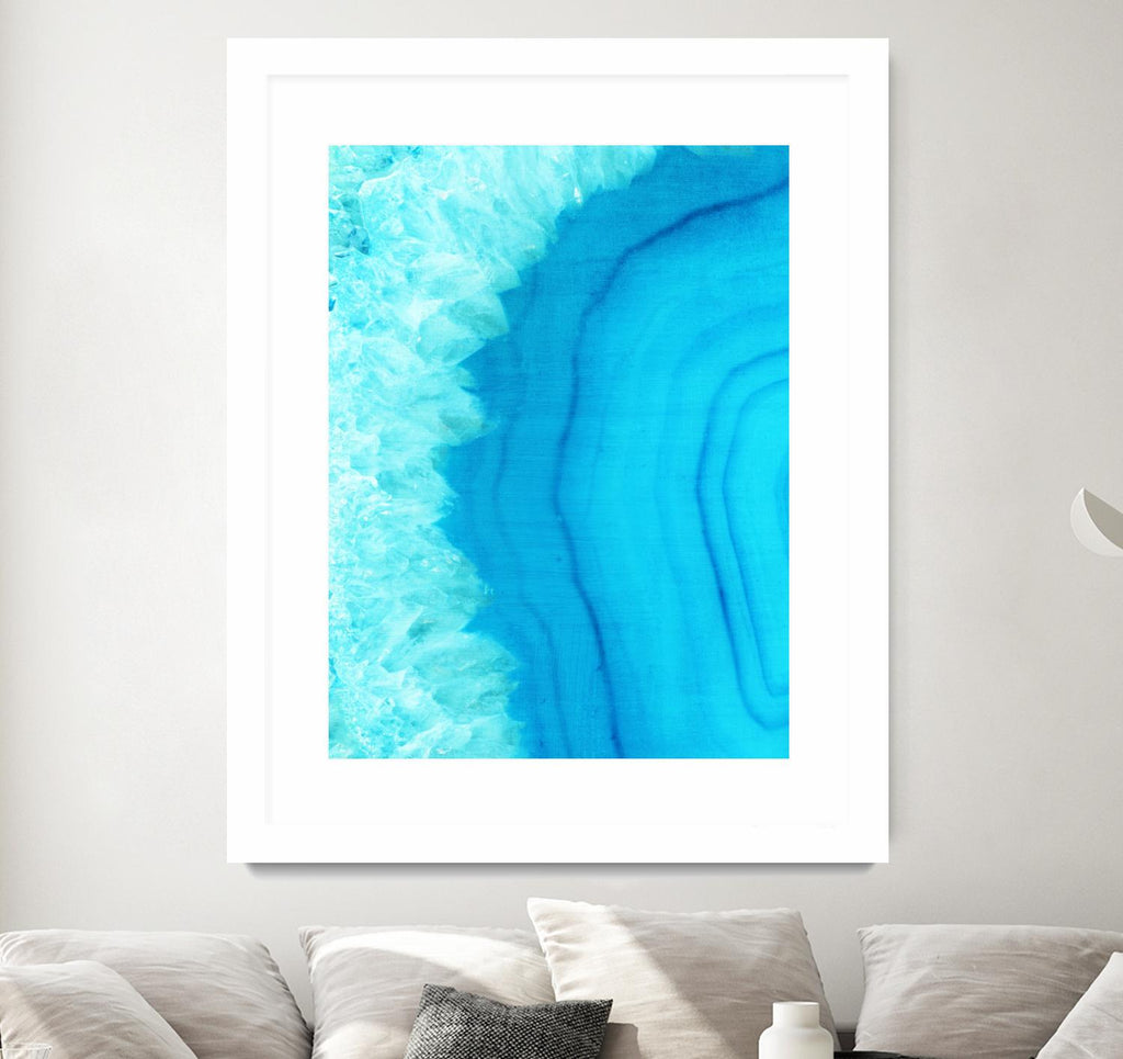 Agate Geode I by Portfolio on GIANT ART - blue contemporary