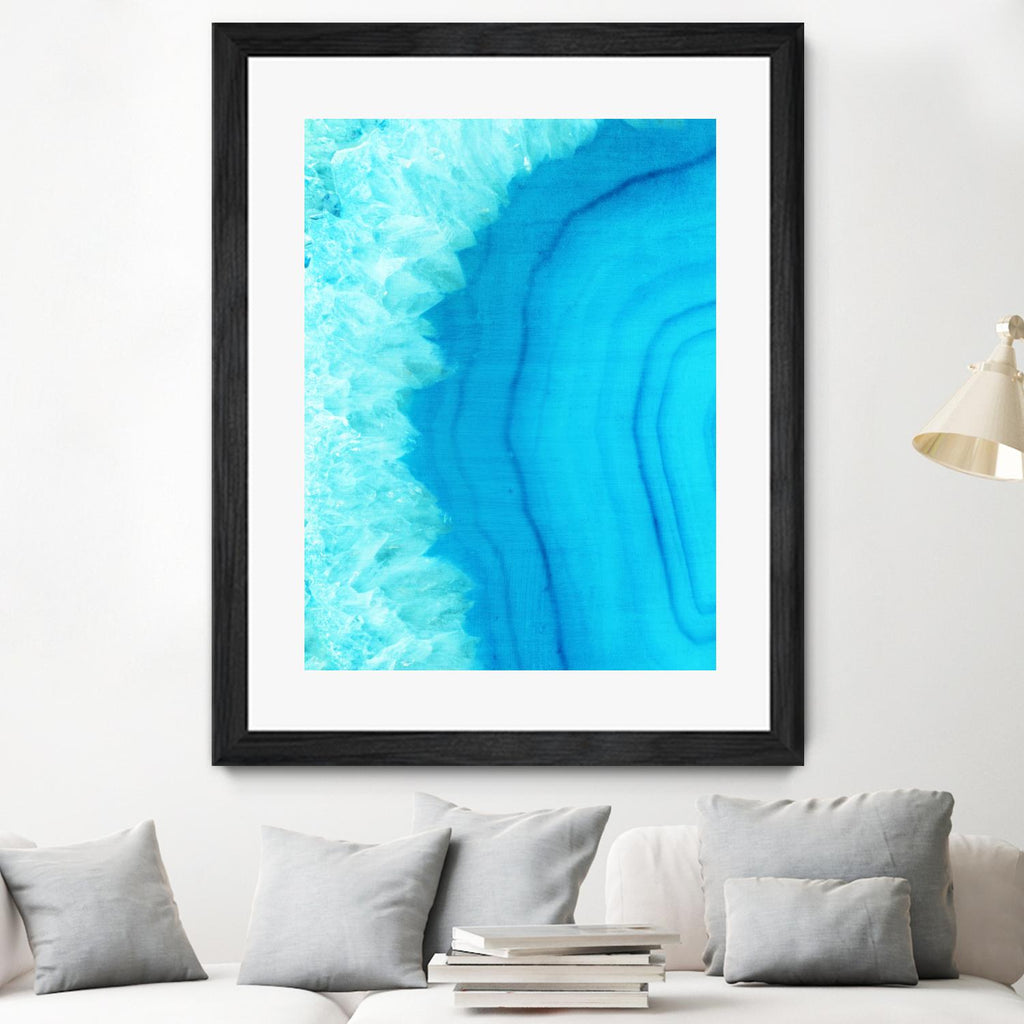 Agate Geode I by Portfolio on GIANT ART - blue contemporary