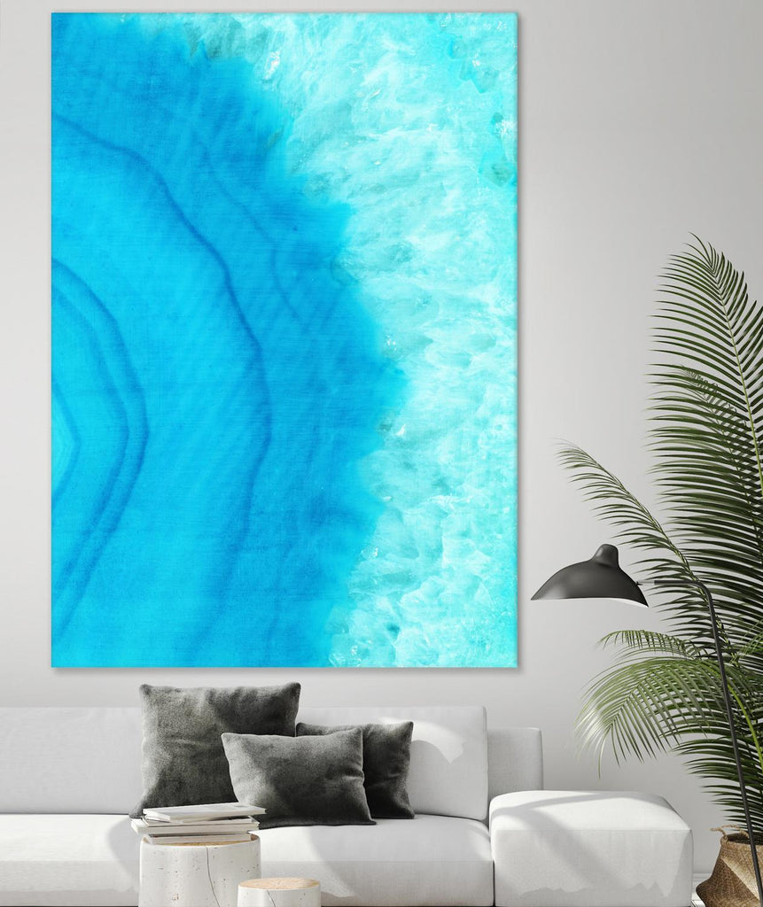 Agate Geode II by Portfolio on GIANT ART - blue contemporary