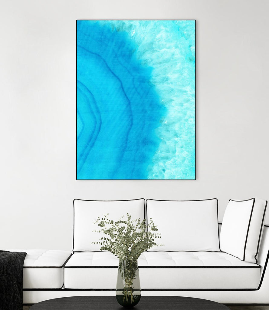 Agate Geode II by Portfolio on GIANT ART - blue contemporary