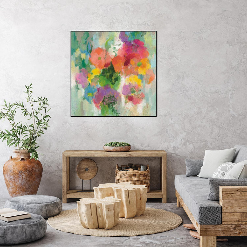 Colorful Garden II by Silvia Vassileva on GIANT ART - green floral