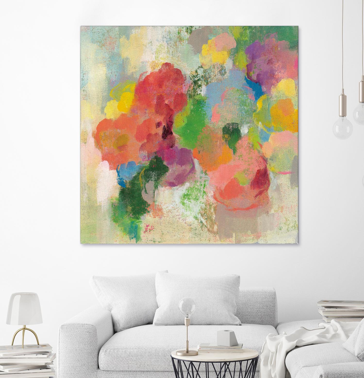 Colorful Garden III by Silvia Vassileva on GIANT ART - green floral