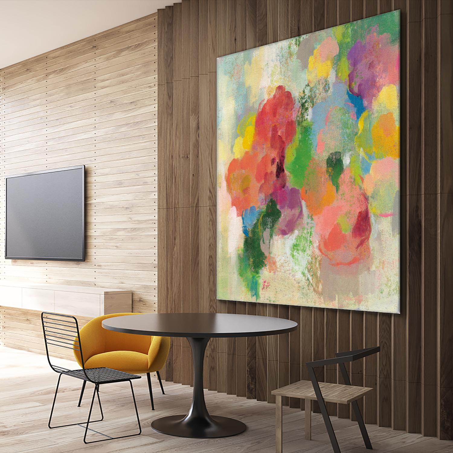 Colorful Garden III by Silvia Vassileva on GIANT ART - green floral