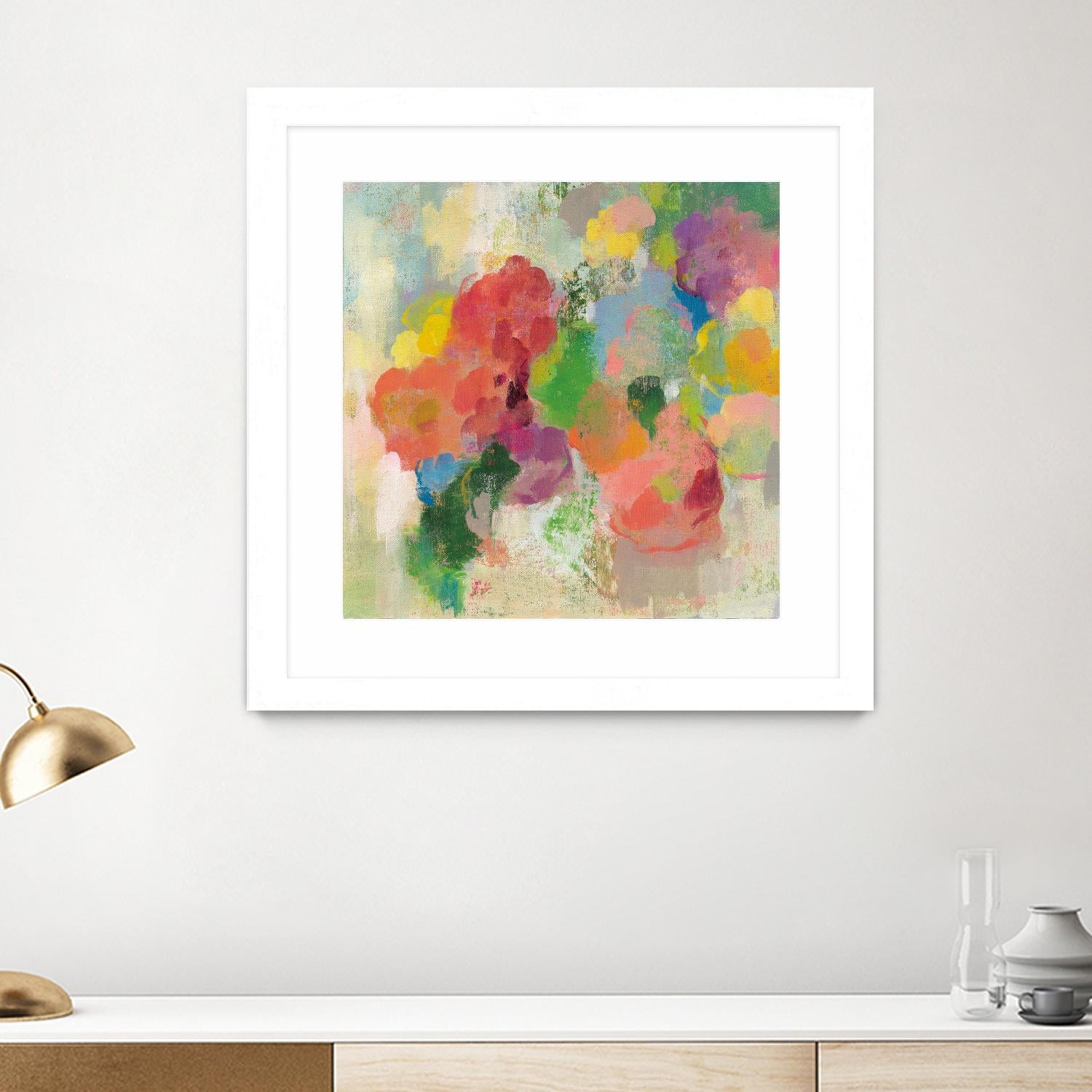 Colorful Garden III by Silvia Vassileva on GIANT ART - green floral