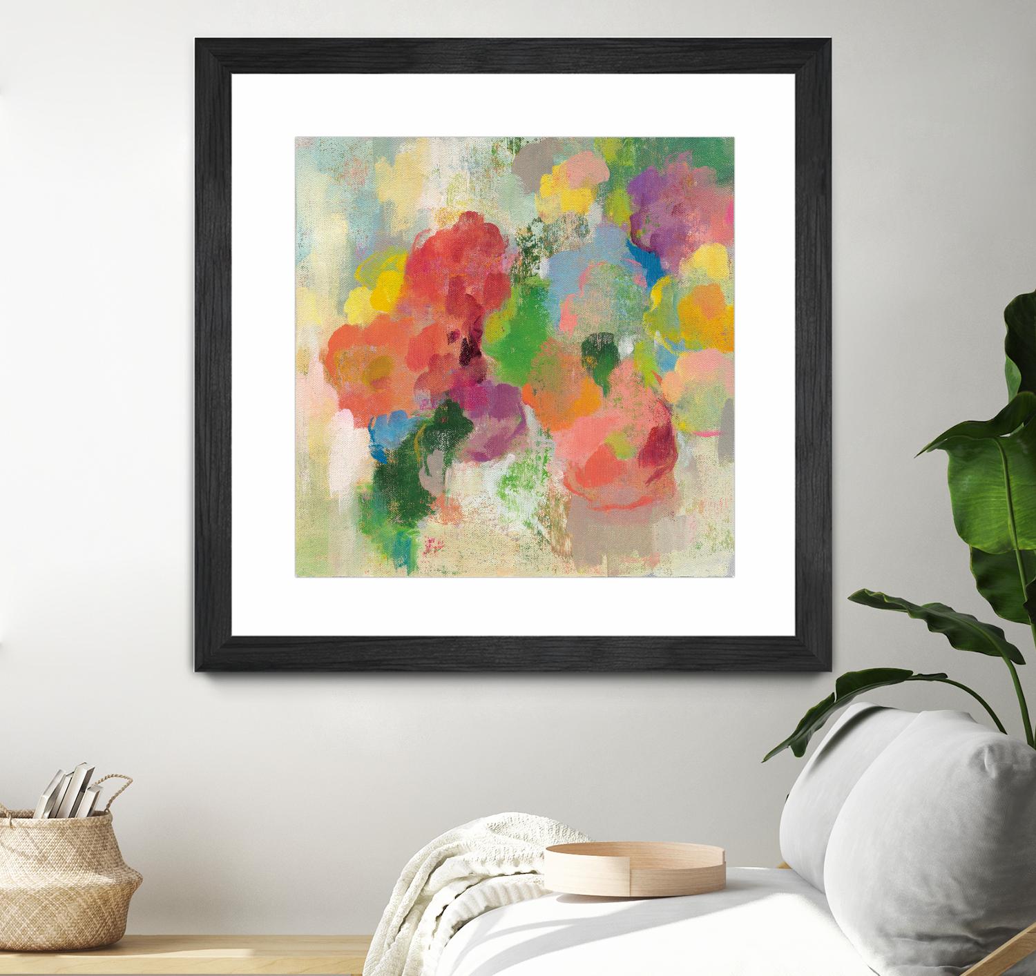 Colorful Garden III by Silvia Vassileva on GIANT ART - green floral